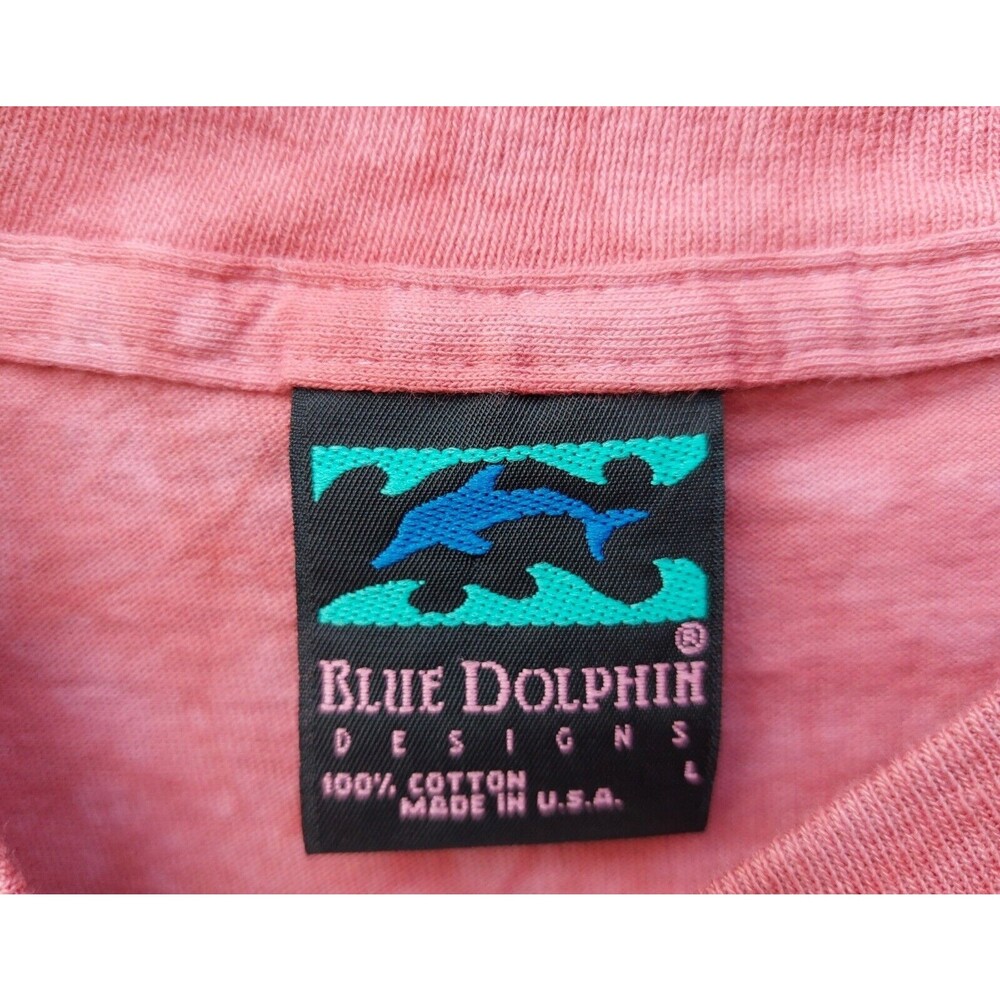 Vintage Large Mouth Bass Fishing T Shirt Size Large Embroidered Made In USA - Picture 6 of 6